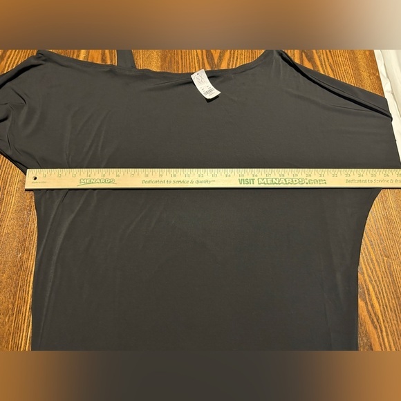 New York & Co Cold off Shoulder micro mini Dress women’s XS oversized top black - Picture 11 of 14